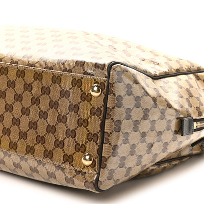 Gucci Crystal Monogram Large Carry On Duffle Bag Dark Brown 9 of 9