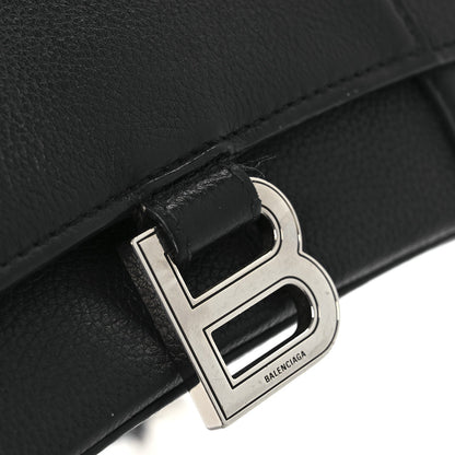 Balenciaga Grained Calfskin Small Hourglass Top Handle Bag Black 17 of 18