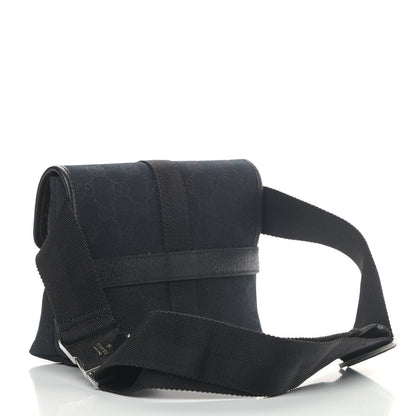 Gucci GG Monogram Web Buckle Belt Bag Black 2 of 4