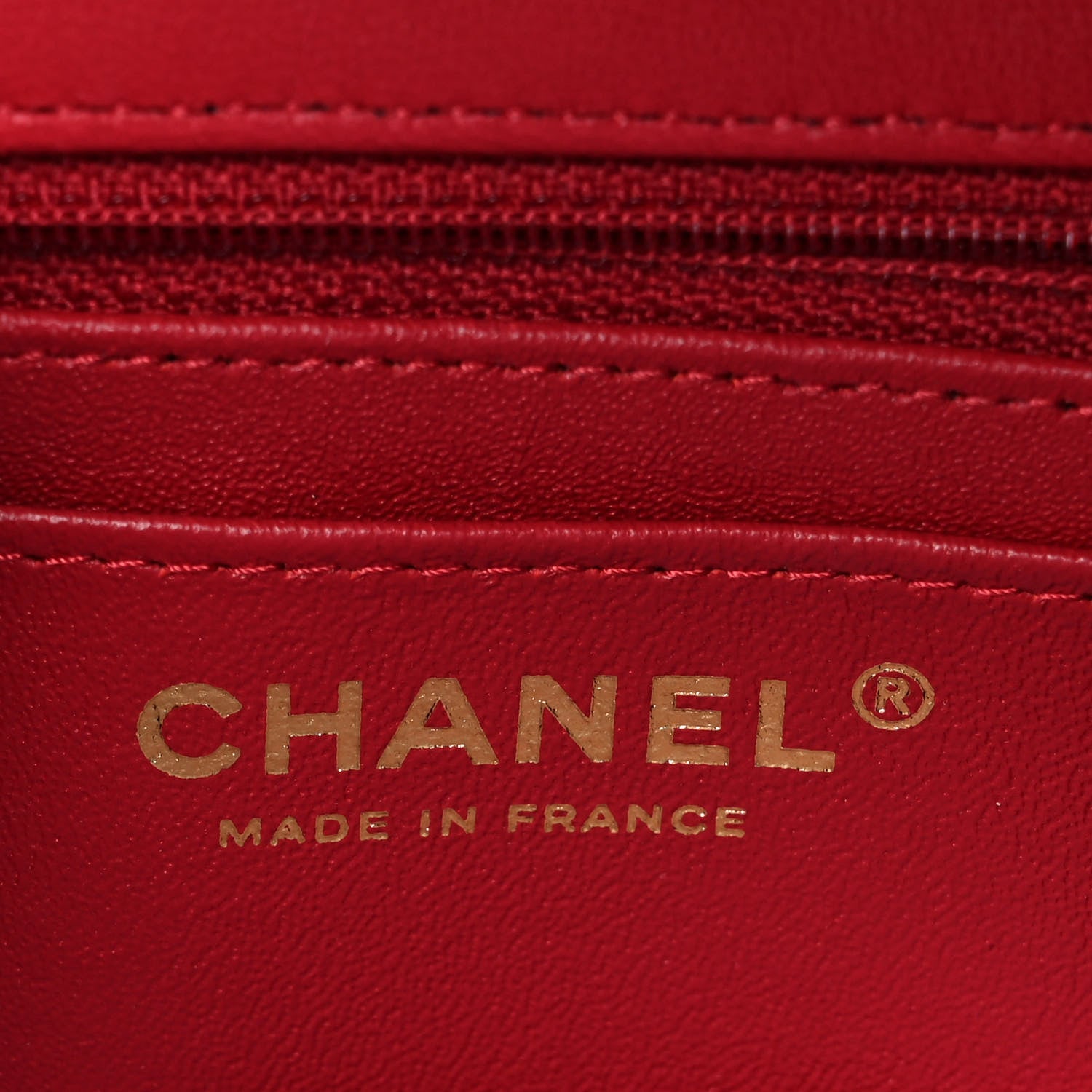 Chanel Tweed Quilted Mini Rectangular Flap Red 6 of 10