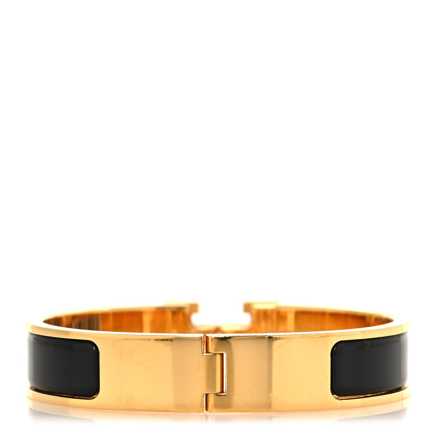 Hermes Enamel Narrow Clic Clac H Bracelet PM Black 3 of 5
