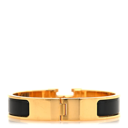 Hermes Enamel Narrow Clic Clac H Bracelet PM Black 3 of 5