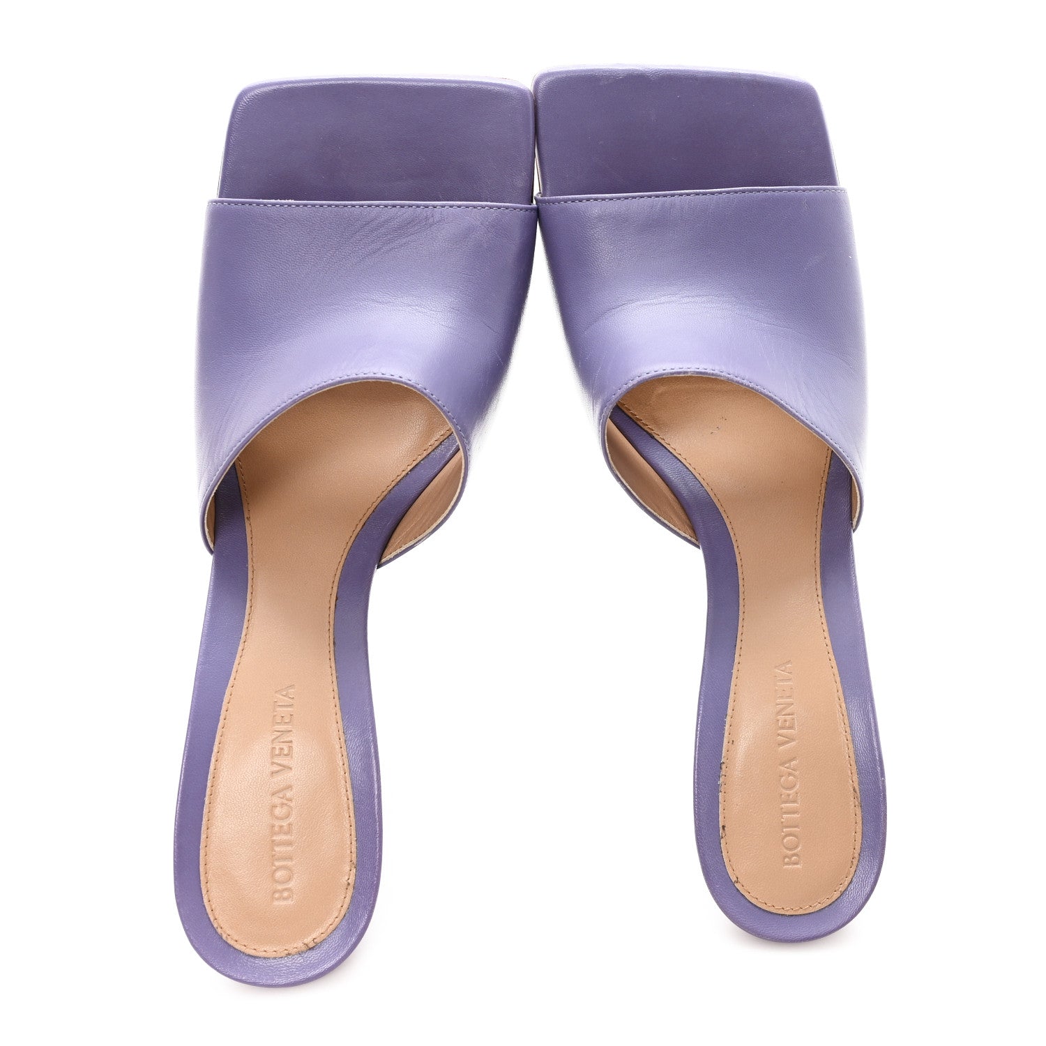 Bottega Veneta Lambskin Stretch Mule Sandals 39 Lavender 2 of 8