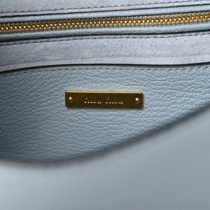 Miu Miu Goatskin Madras Soft Calf Crystal Embellished Shoulder Bag Astrale 8 of 11