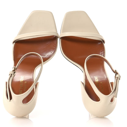 Saint Laurent Calfskin 110 Opyum Sandals 38.5 Real Beige 2 of 9