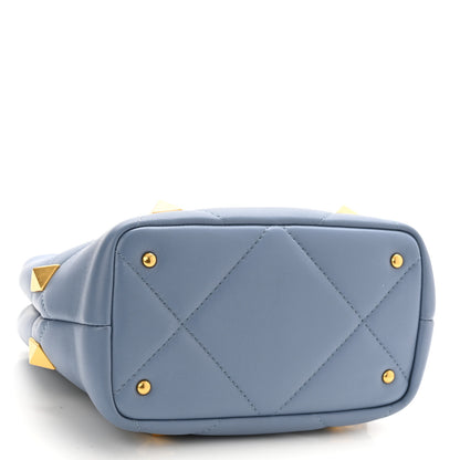 Valentino Garavani Nappa Small Roman Stud The Handle Bag Niagara 4 of 9