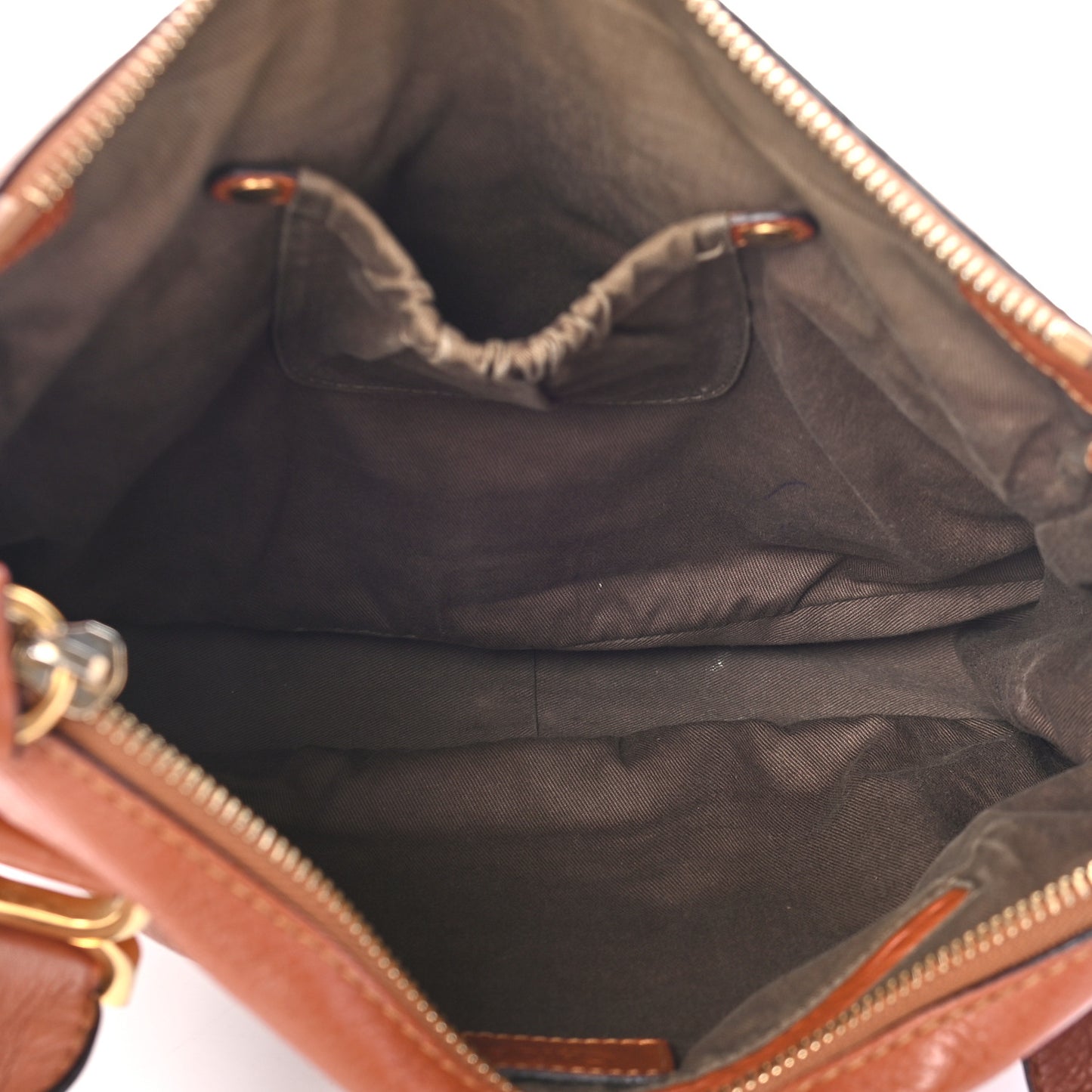 Calfskin Large Marcie Satchel Tan