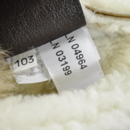 Prada Shearling Fox Fur Trim Tote 9 of 9