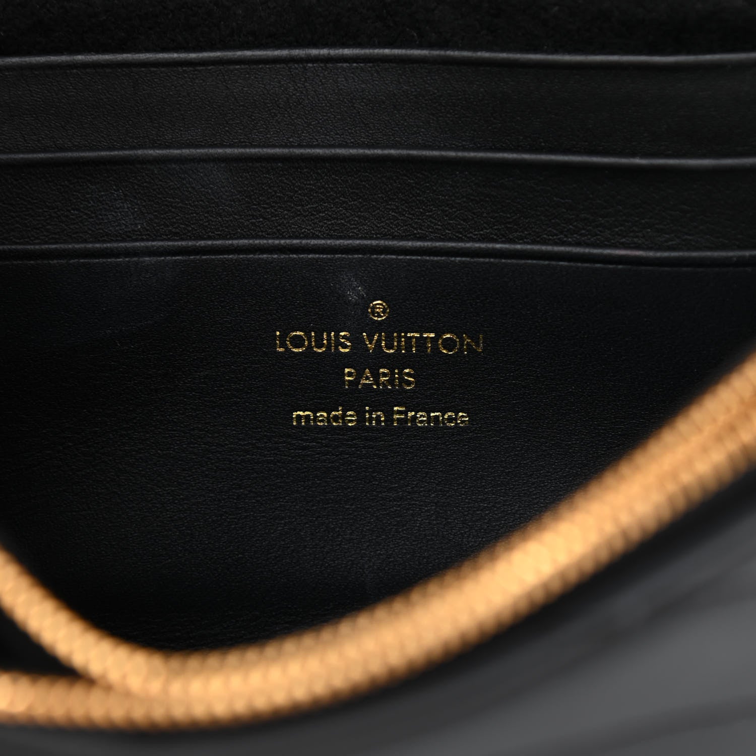Louis Vuitton Calfskin New Wave Chain Pochette Black 6 of 8