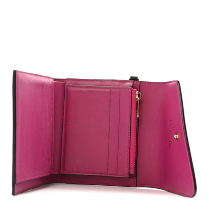 Christian Dior Bullcalf Diorissimo Compact Wallet Black 5 of 10