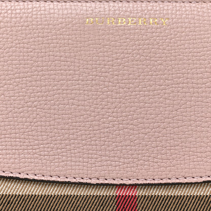 Burberry Grainy Calfskin House Check Elmore Zip Around Wallet Mauve Pink 8 of 11