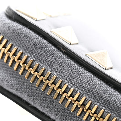 Valentino Garavani Vitello Rockstud Zip Around Wallet Stone 10 of 12