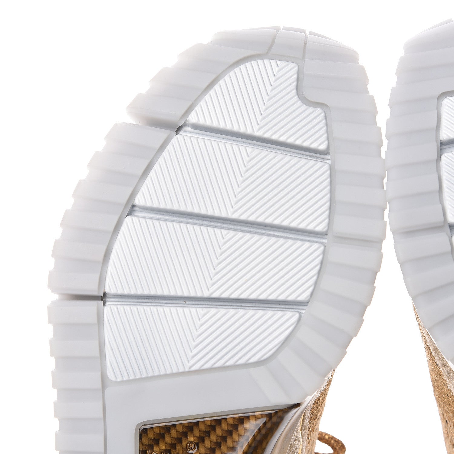 Louis Vuitton Technical Knit Mens V.N.R Sneakers 8.5 Gold 7 of 11