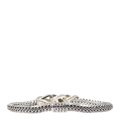 John Hardy Sterling Silver 18K Yellow Gold Reversible Asli Classic Chain Clasp Bracelet 3 of 6