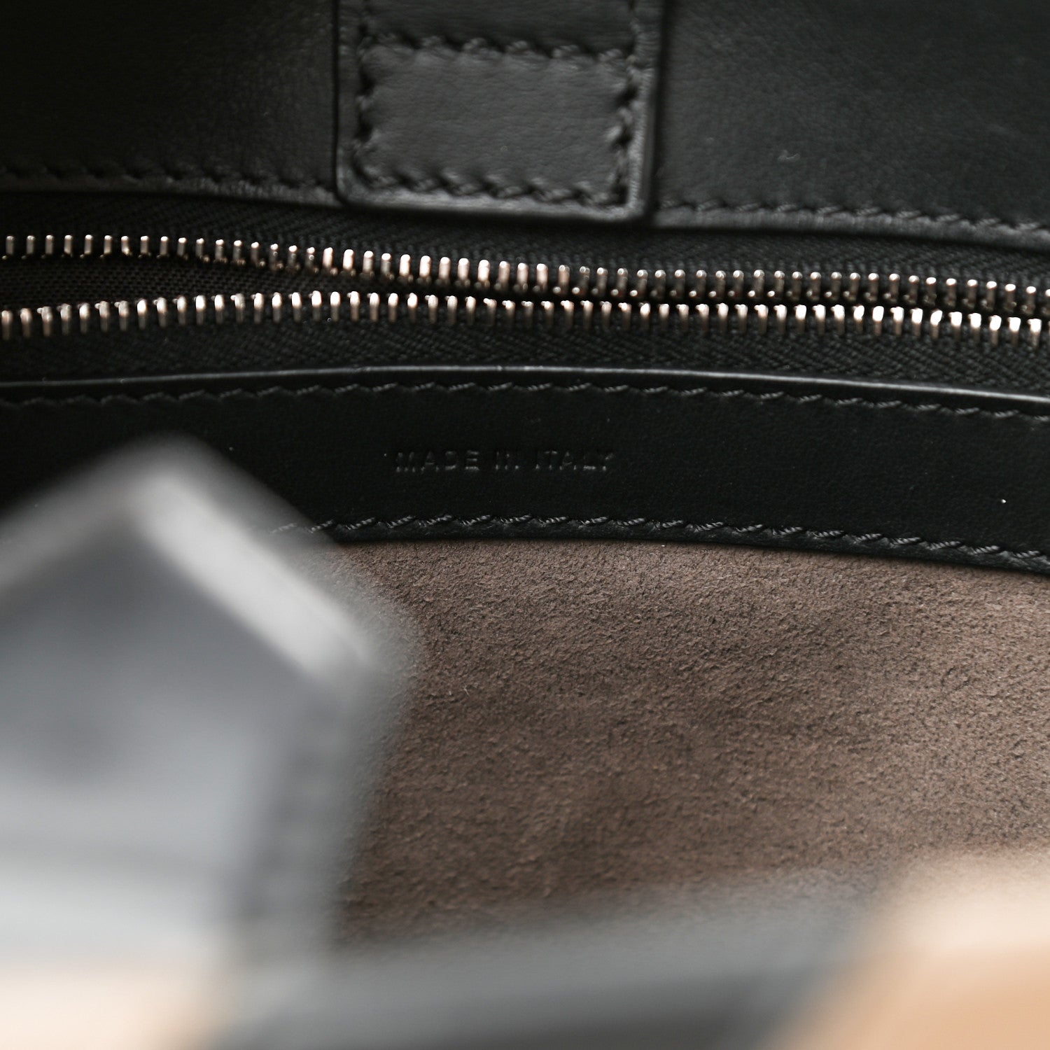 Fendi Vitello Century F is Fendi FF Diagonal Inlay Small Runaway Satchel Fango Black Fragola 6 of 10