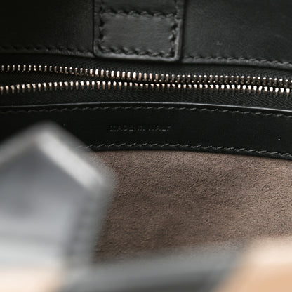 Fendi Vitello Century F is Fendi FF Diagonal Inlay Small Runaway Satchel Fango Black Fragola 6 of 10