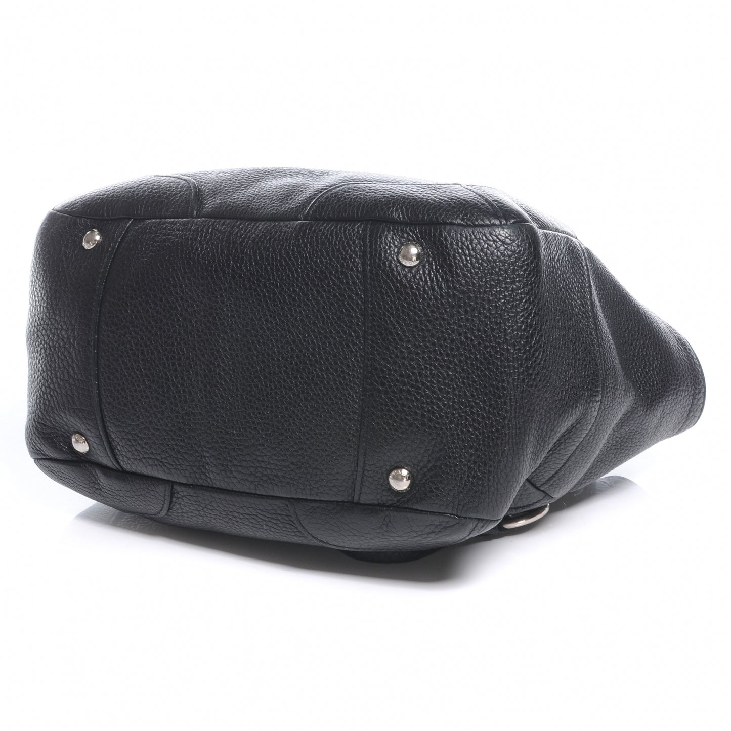 Vitello Daino Shoulder Bag Black