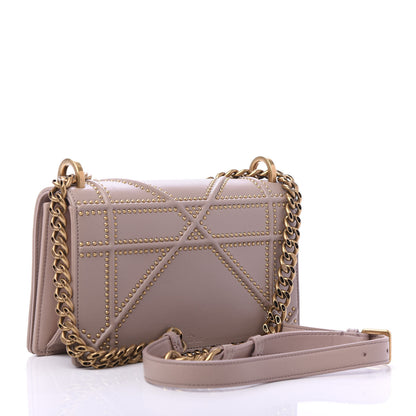 Christian Dior Lambskin Studded Small Diorama Flap Bag Nude 4 of 10