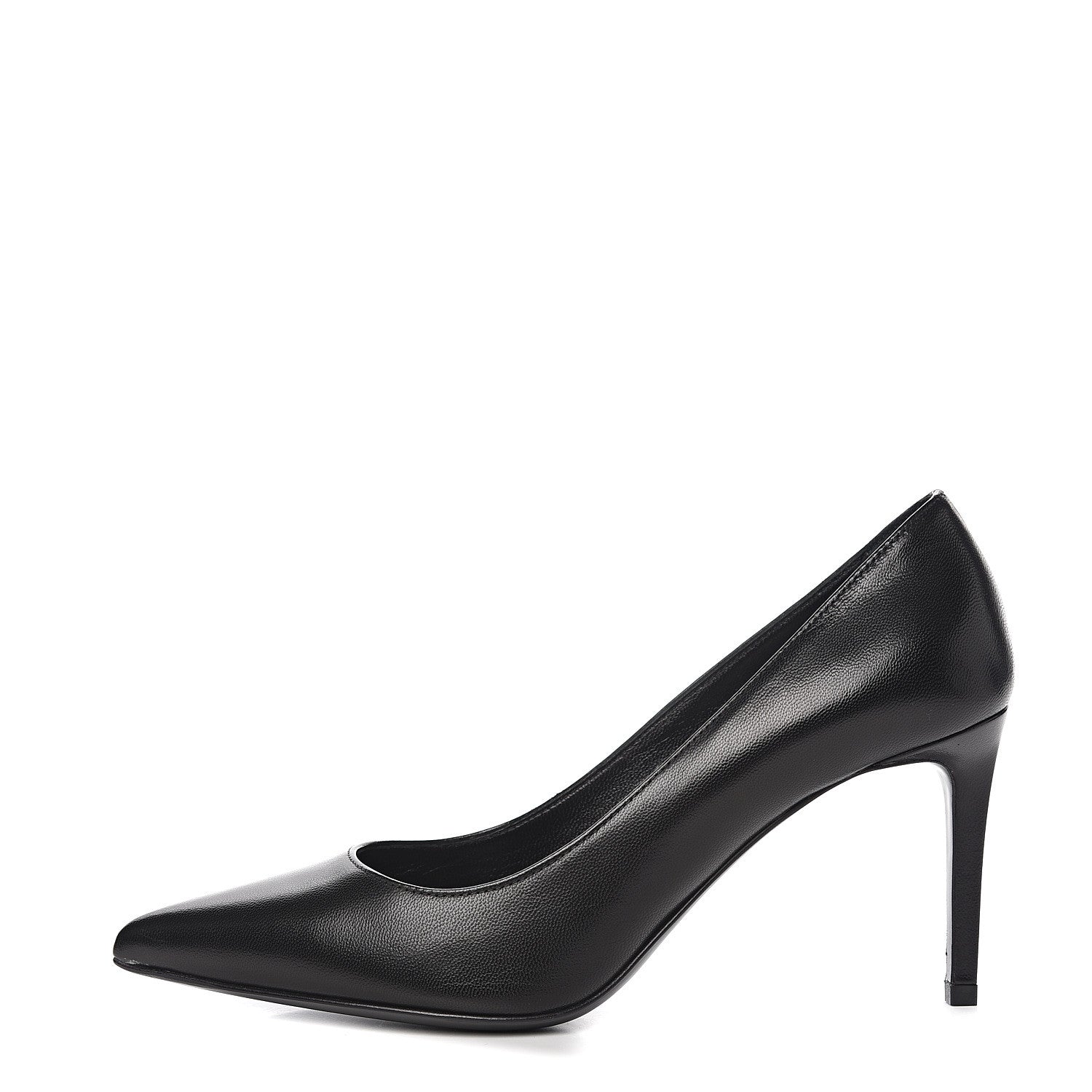 Saint Laurent Calfskin Classic Paris 80 Skinny Pumps 35 Black 1 of 9