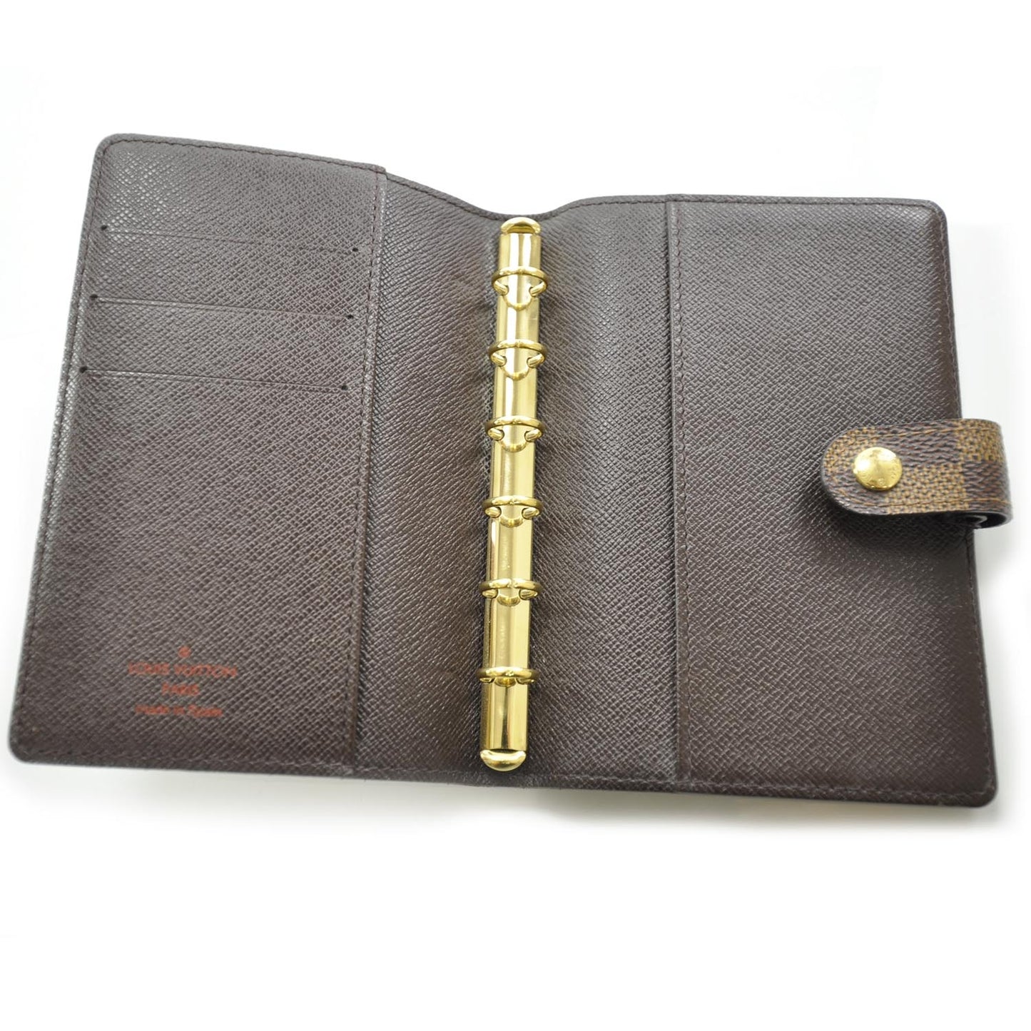 Damier Ebene Small Ring Agenda
