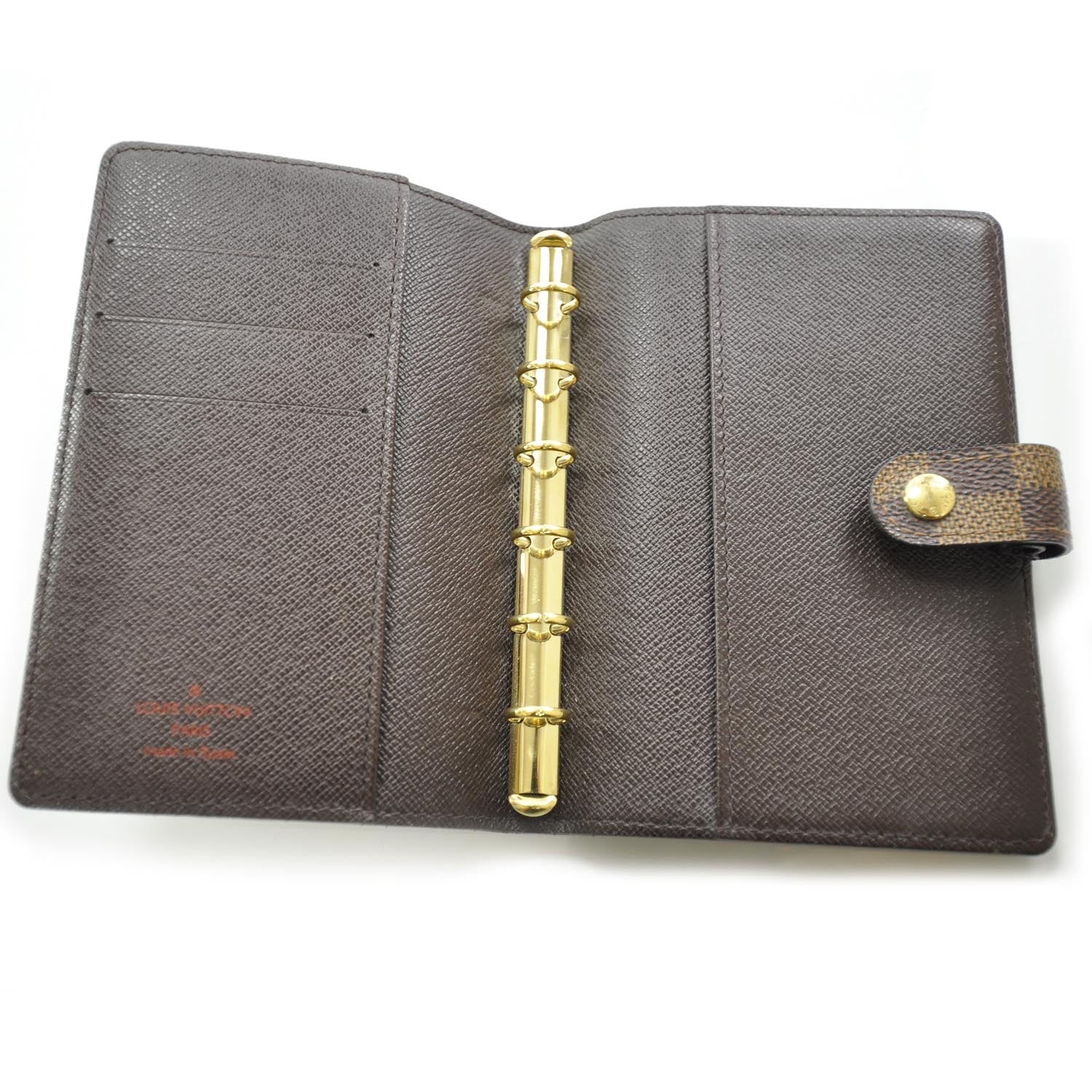Louis Vuitton Damier Ebene Small Ring Agenda 6 of 8