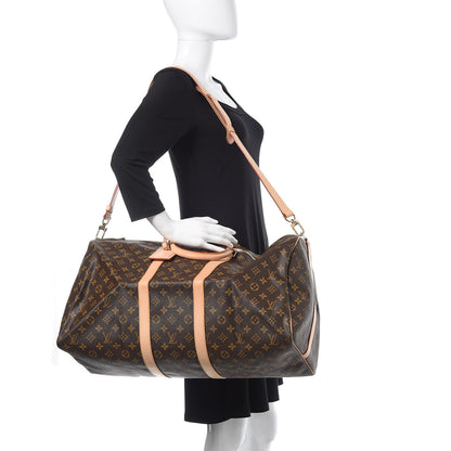 Louis Vuitton Monogram Keepall Bandouliere 55 2 of 12