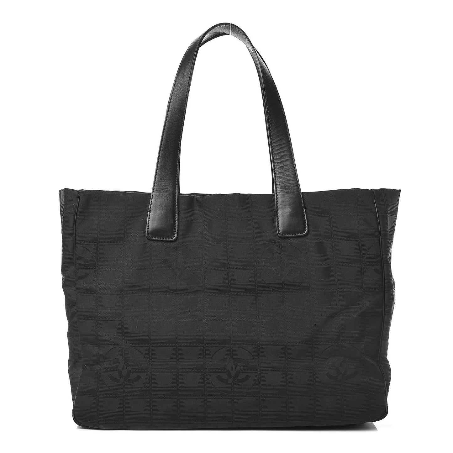 Nylon Large Travel Tote Black