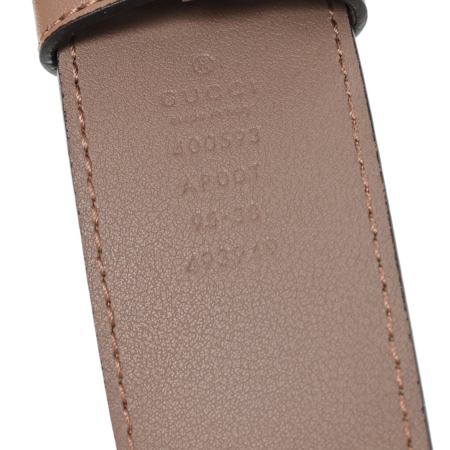 Gucci Calfskin Double G 40mm Belt 95 38 Porcelain Rose 3 of 4