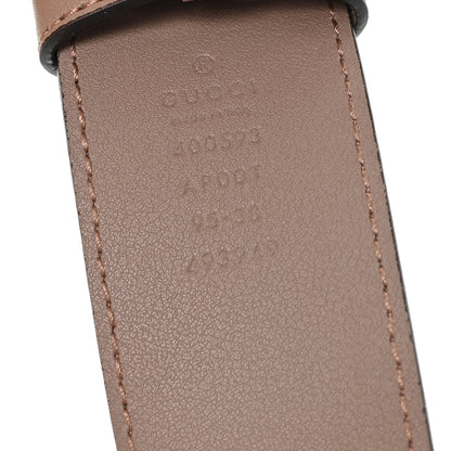Gucci Calfskin Double G 40mm Belt 95 38 Porcelain Rose 3 of 4