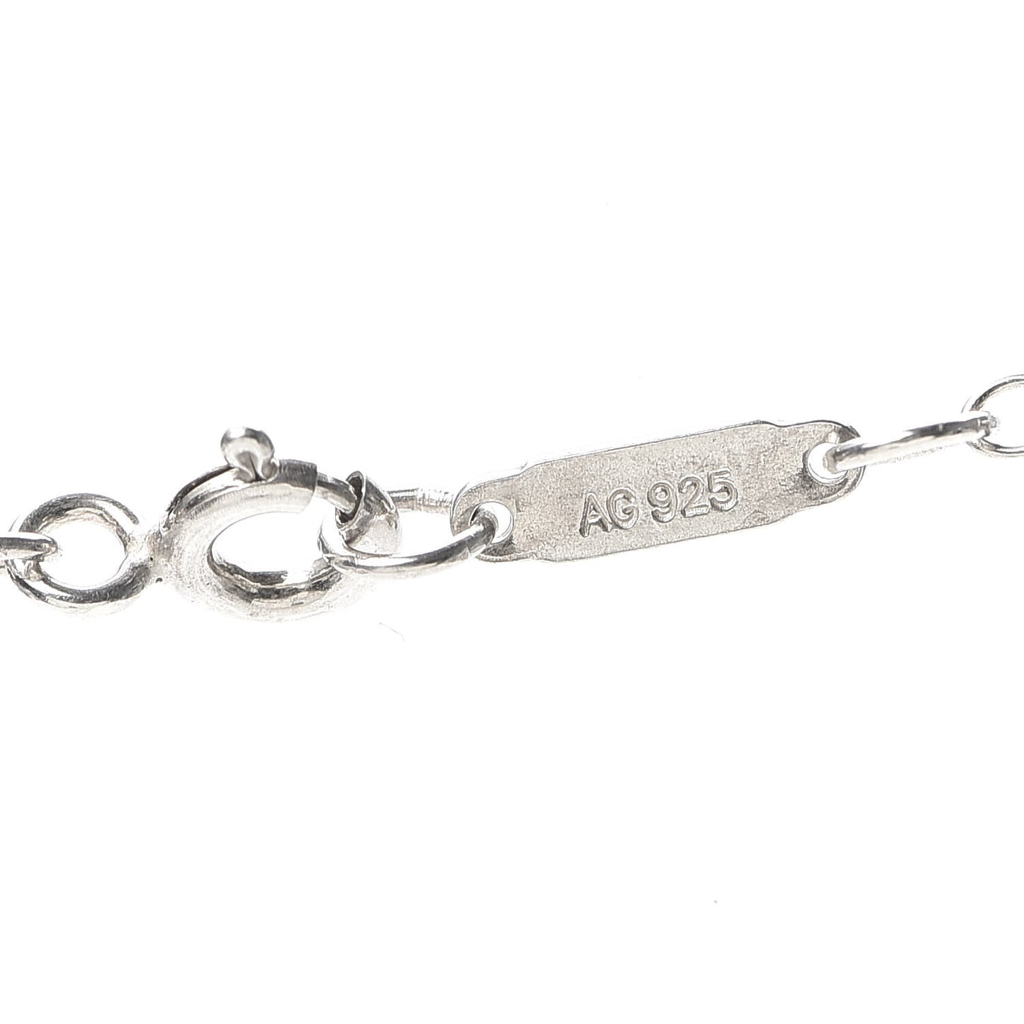 Sterling Silver Diamond Large Daisy Key Pendant Link Necklace