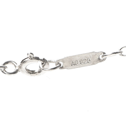 Tiffany Sterling Silver Diamond Large Daisy Key Pendant Link Necklace 5 of 5