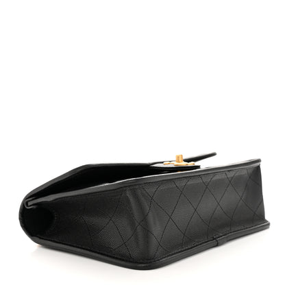 Chanel Caviar Quilted School Memory Small Top Handle Flap Black 4 of 11
