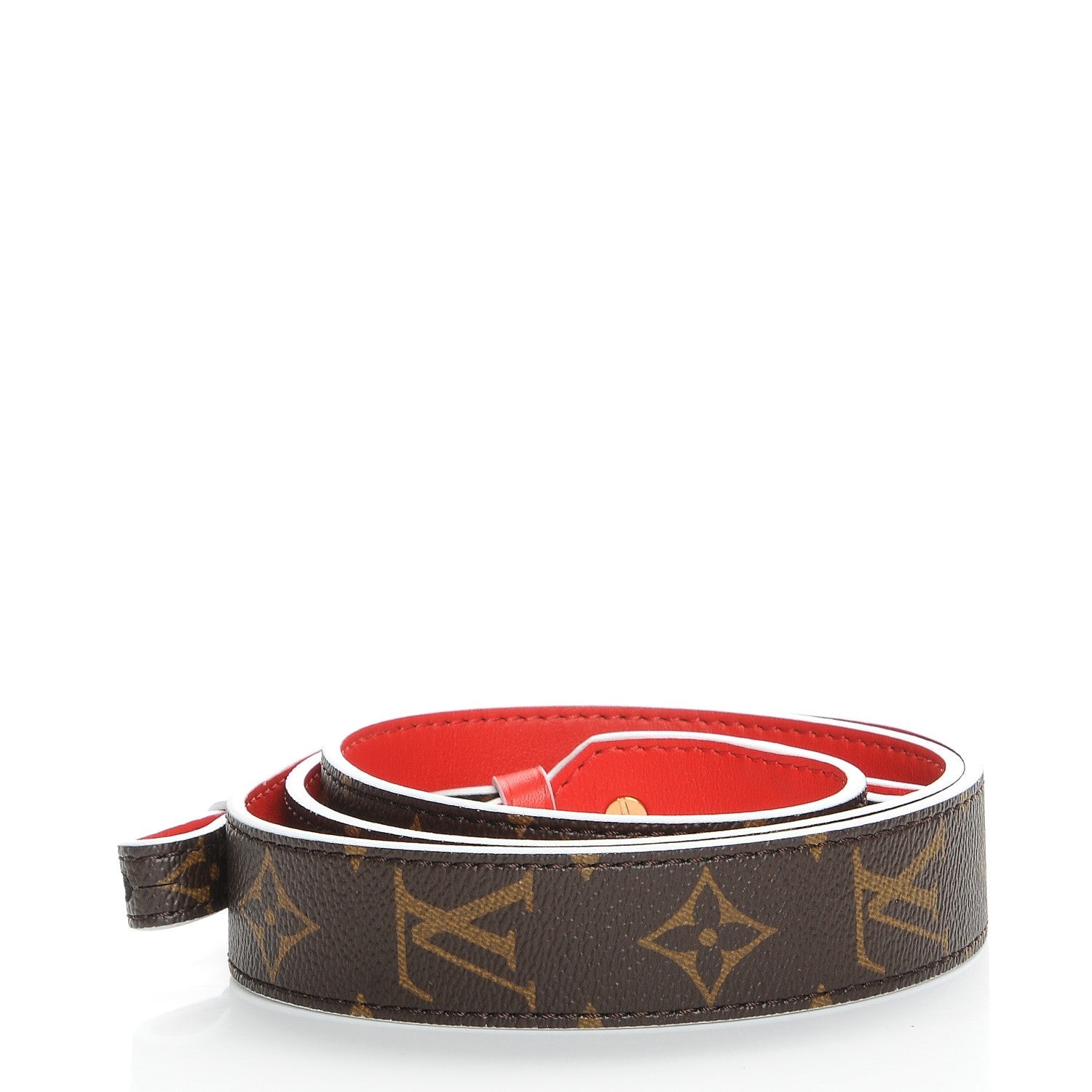 Louis Vuitton Monogram Bandouliere Shoulder Strap Red 2 of 7
