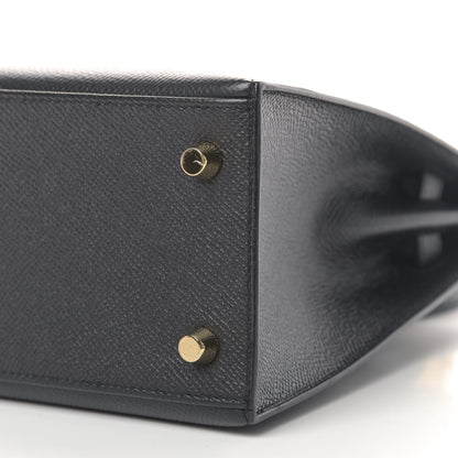 Hermes Epsom Kelly Sellier 25 Black 6 of 8