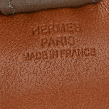 Hermes Milo Lambskin Grigri Rodeo Horse Bag Charm PM Gold Craie Etoupe 3 of 4