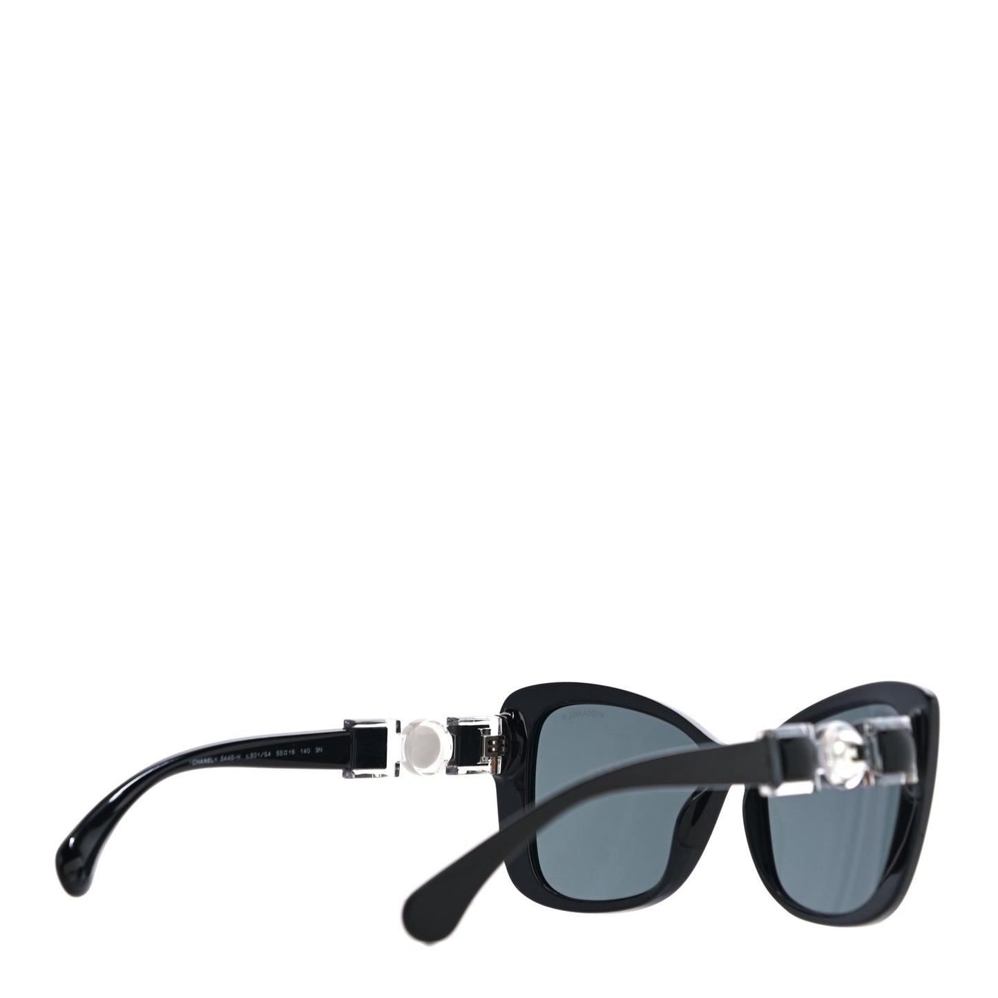 Acetate Pearl Butterfly Sunglasses 5445-H Black