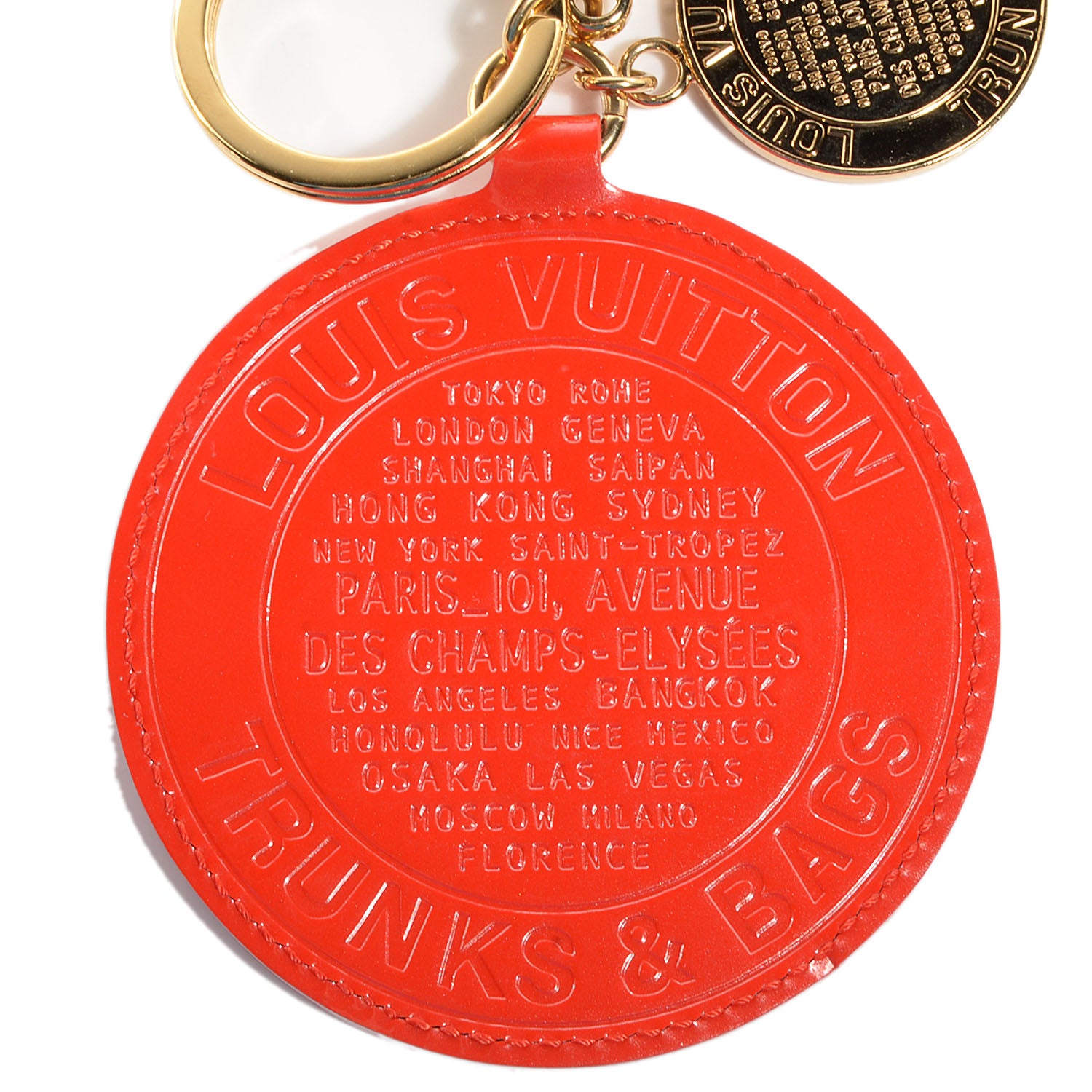 Louis Vuitton Vernis Trunks and Bags Bag Charm Orange Sunset 5 of 6