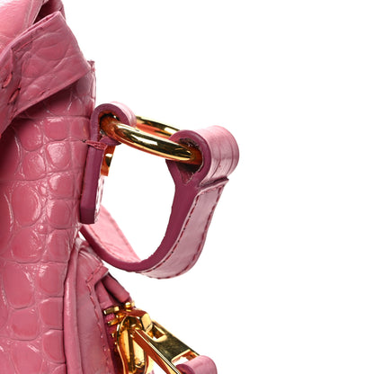 Tom Ford Calfskin Croc-Embossed Mini Jennifer Pink 11 of 11