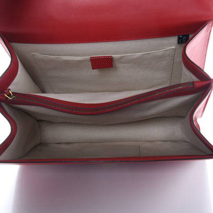Gucci Moon Calfskin Web Large Dionysus Bamboo Top Handle Bag Hibiscus Red 6 of 11