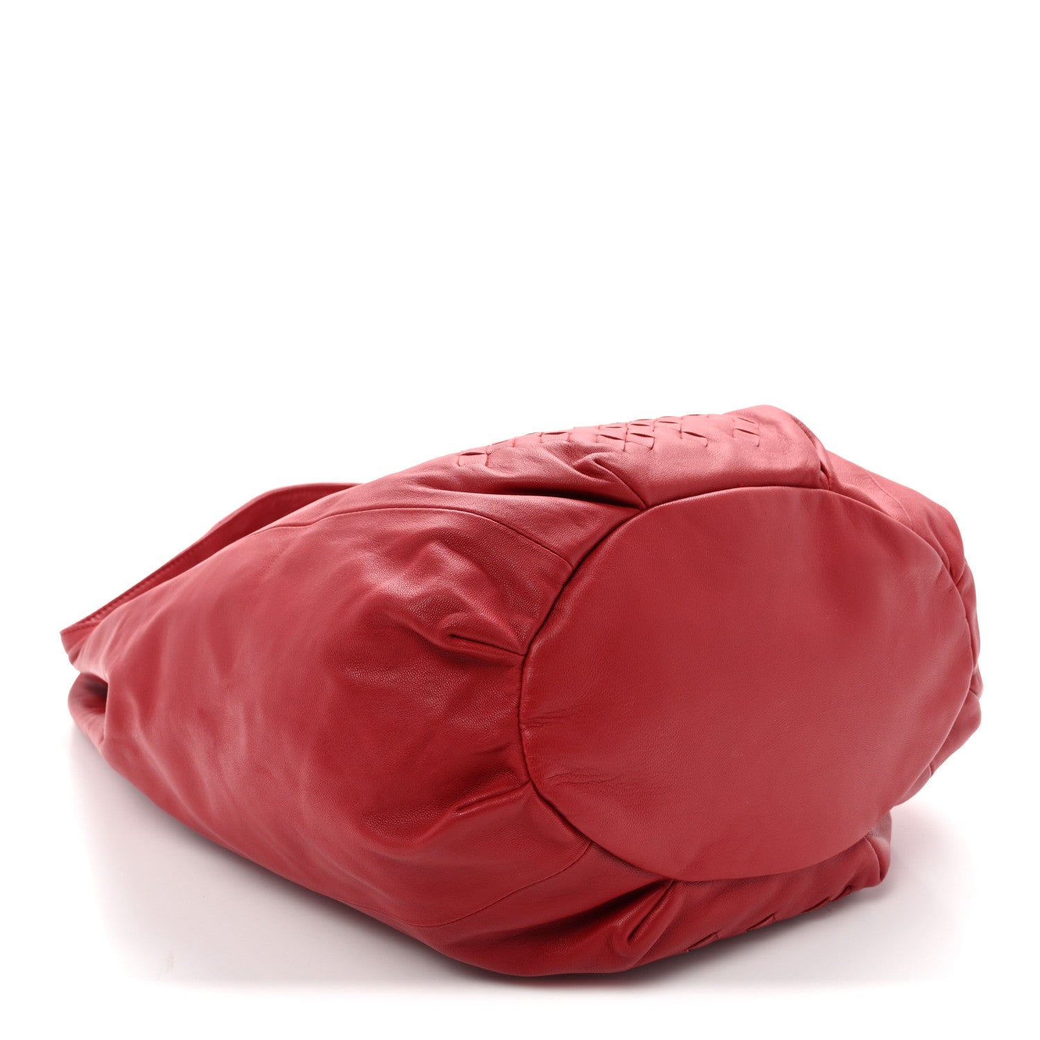 Bottega Veneta Nappa Intrecciato Patchwork Hobo Red 4 of 9