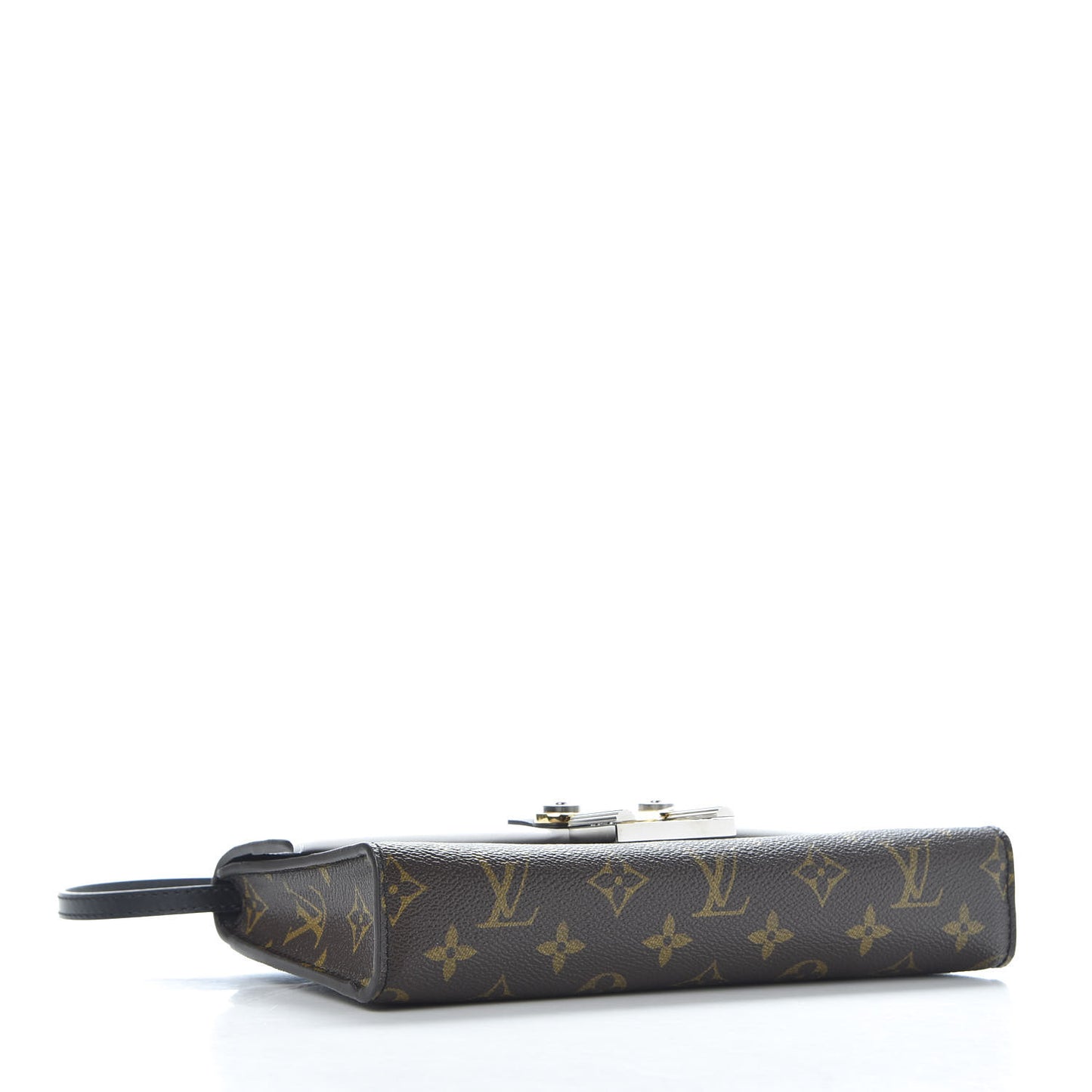 Calfskin Monogram Column Clutch