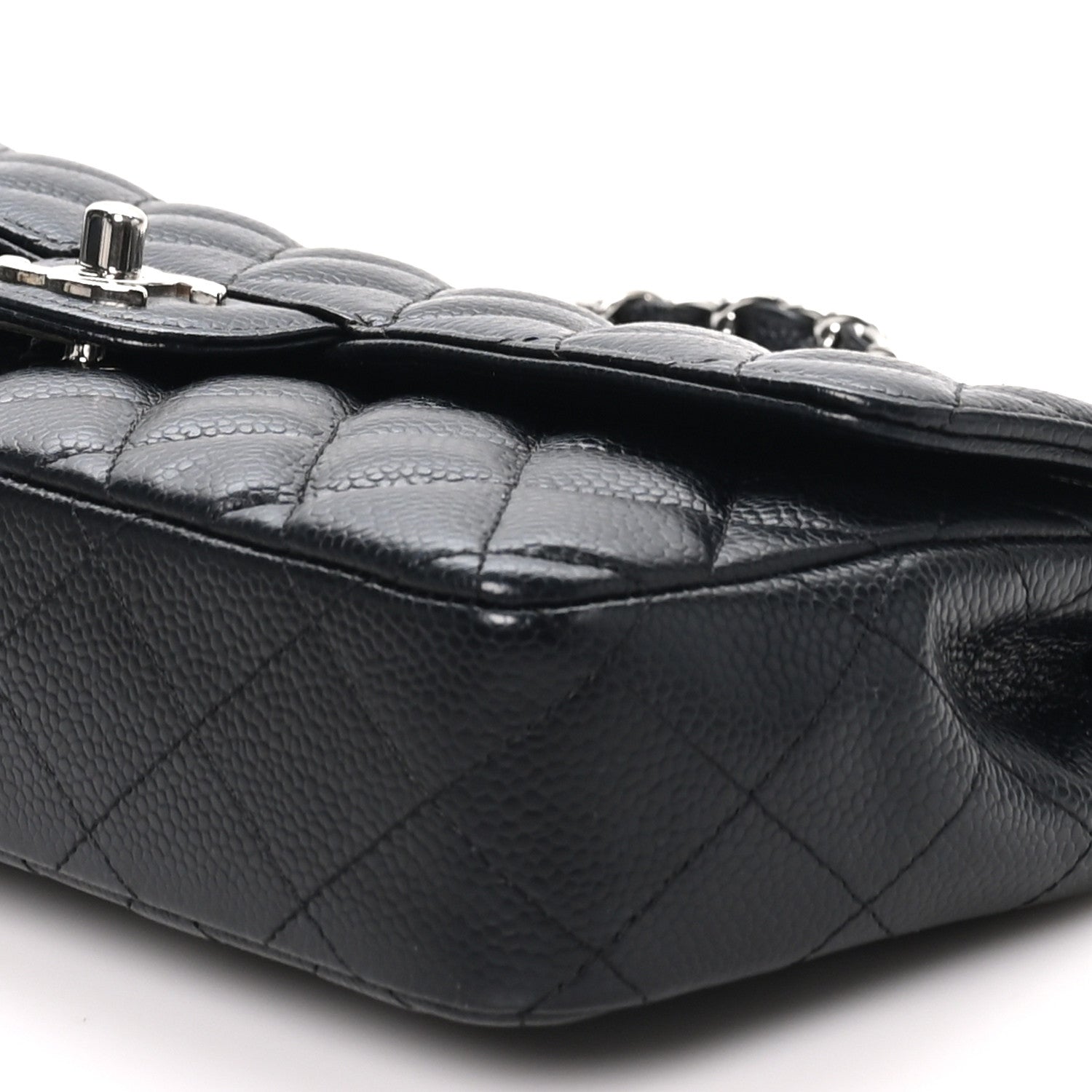 Chanel Caviar Quilted East West Flap Black 10 of 11