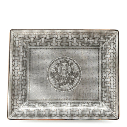 Hermes Porcelain Mosaique Au 24 Platine Change Tray 1 of 6