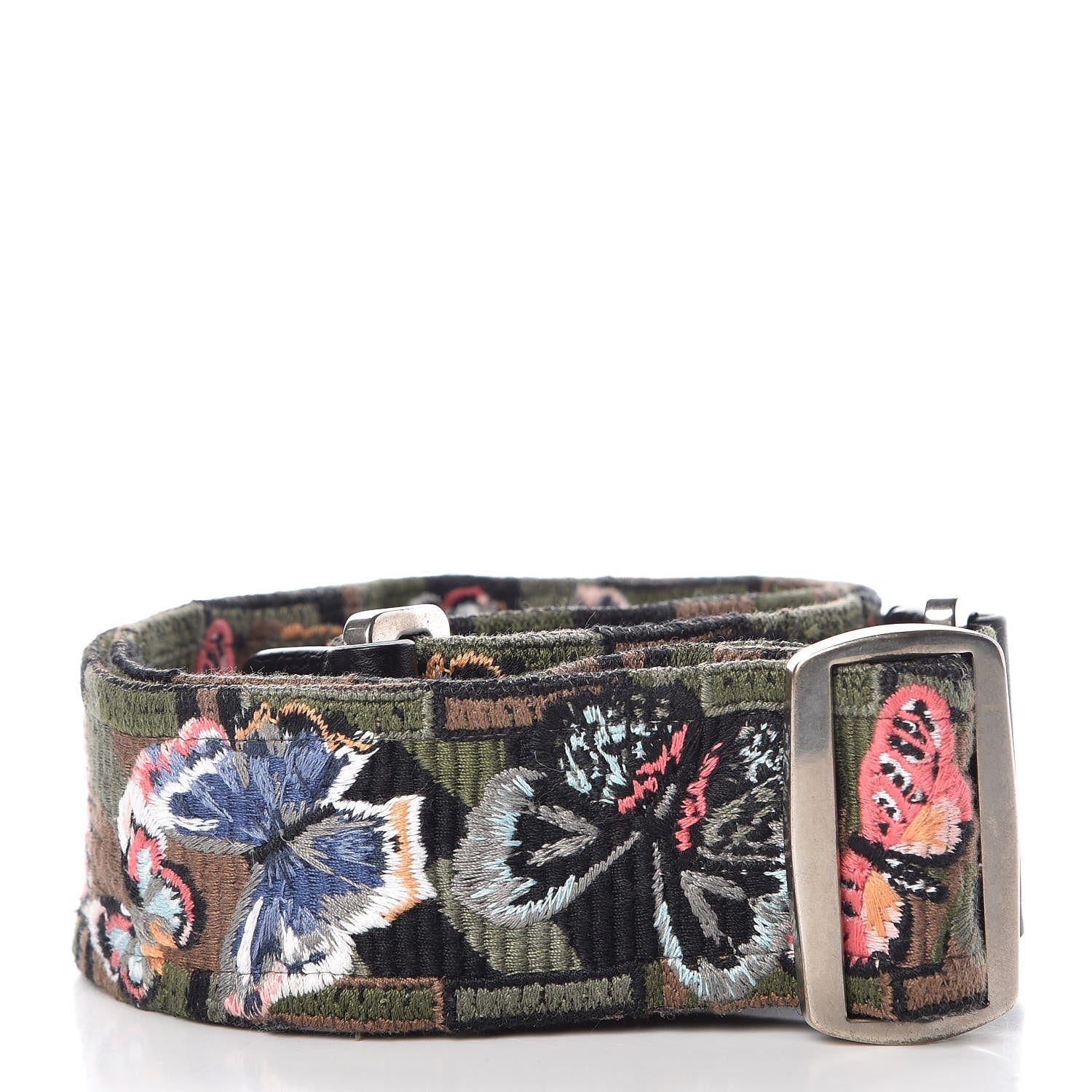 Valentino Garavani Canvas Camubutterfly Rockstud Guitar Strap Multicolor 2 of 4