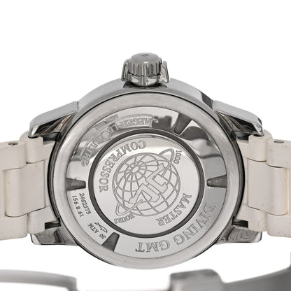 Jaeger-LeCoultre Stainless Steel Rubber Diamond 38mm Master Compressor GMT Automatic Watch White Q1898420 4 of 4