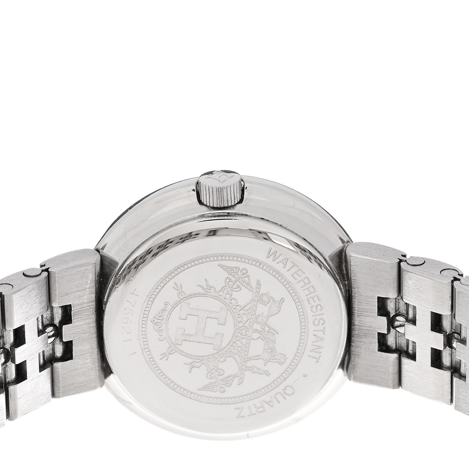 Hermes Stainless Steel 24mm Clipper Quartz Watch Gold 4 of 4