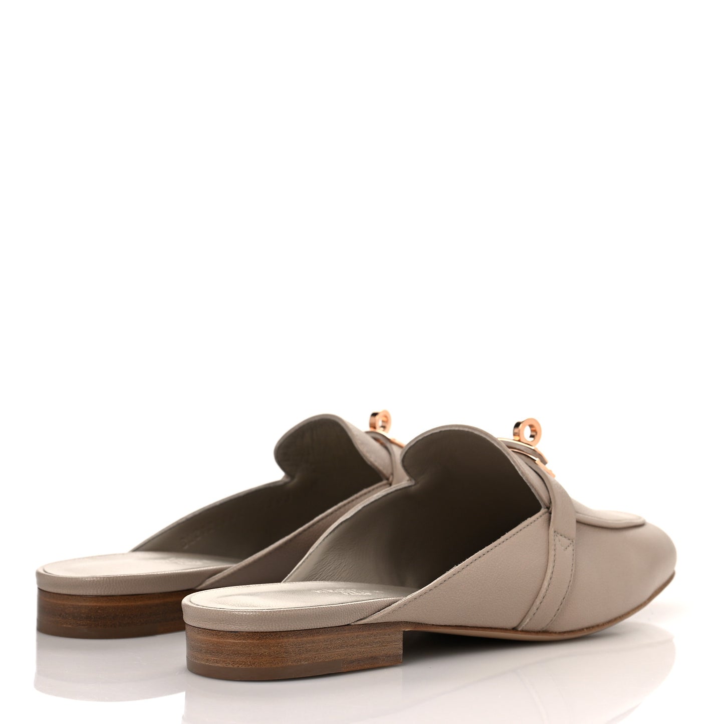 Calfskin Oz Mules 37 Blanc Gomme