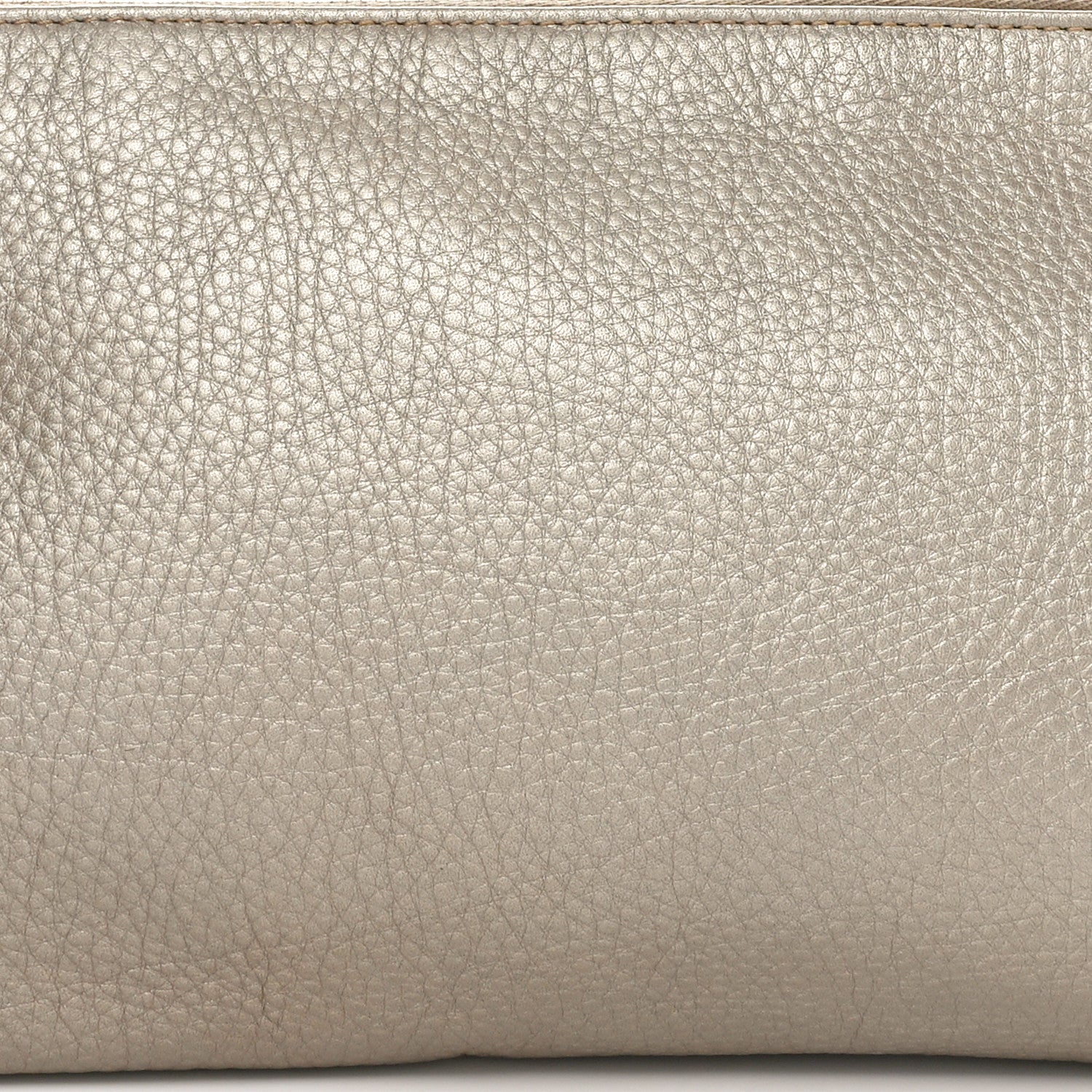 Gucci Metallic Pebbled Calfskin Tassel Clutch Pewter 8 of 10