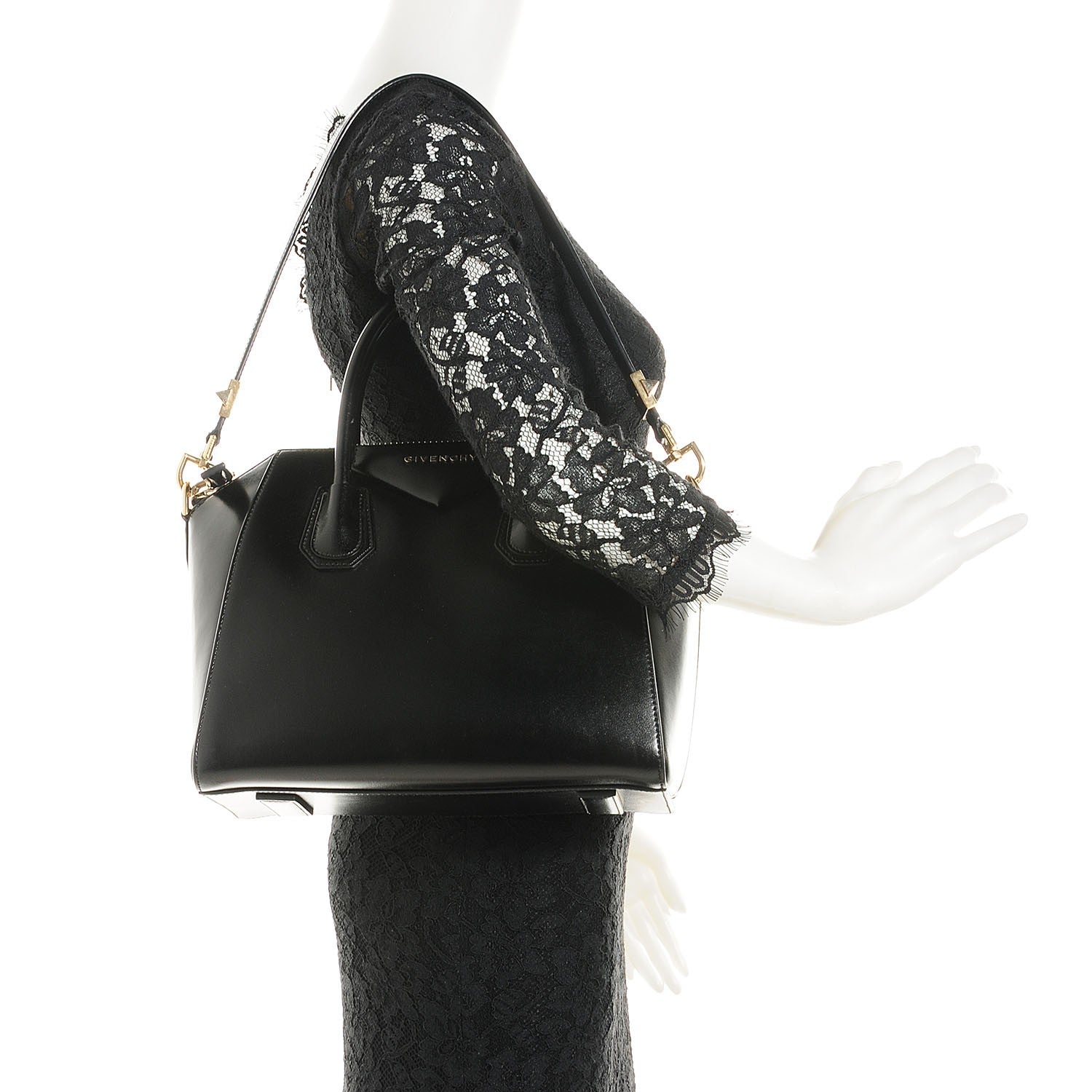 Givenchy Shiny Lord Calfskin Small Antigona Black 2 of 7