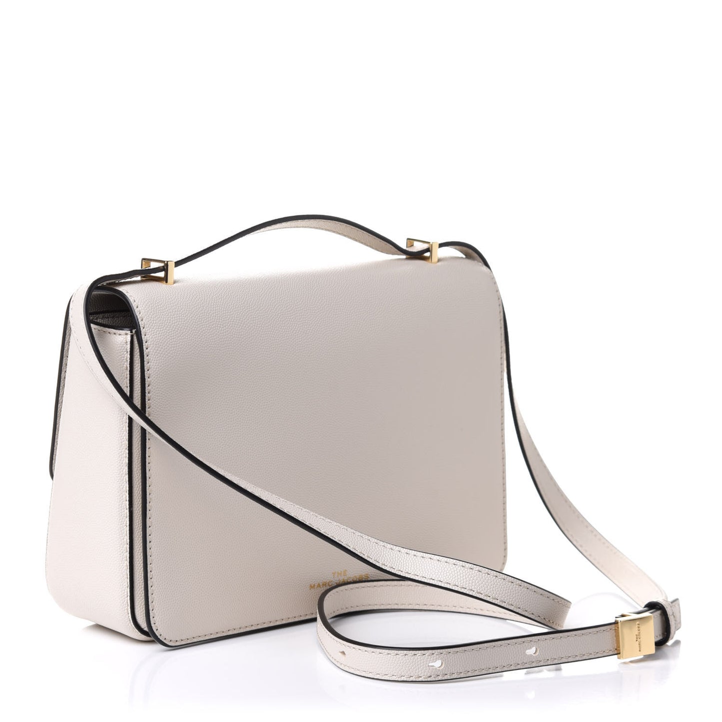 Textured Calfskin The J Link Shoulder Bag Ivory